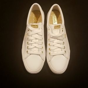 Keds Jump Kick Leather Sneakers- Size 8 1/2